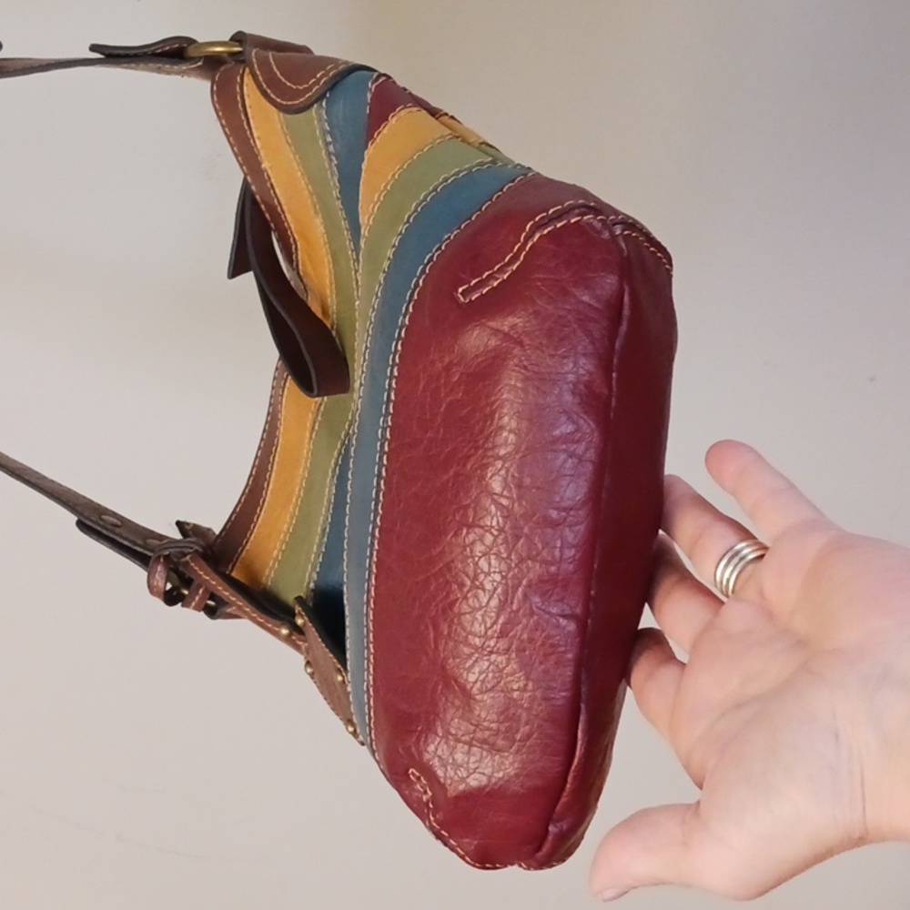 Liz & Co. Striped Vegan Leather Crossbody Bag - Picture 5 of 16
